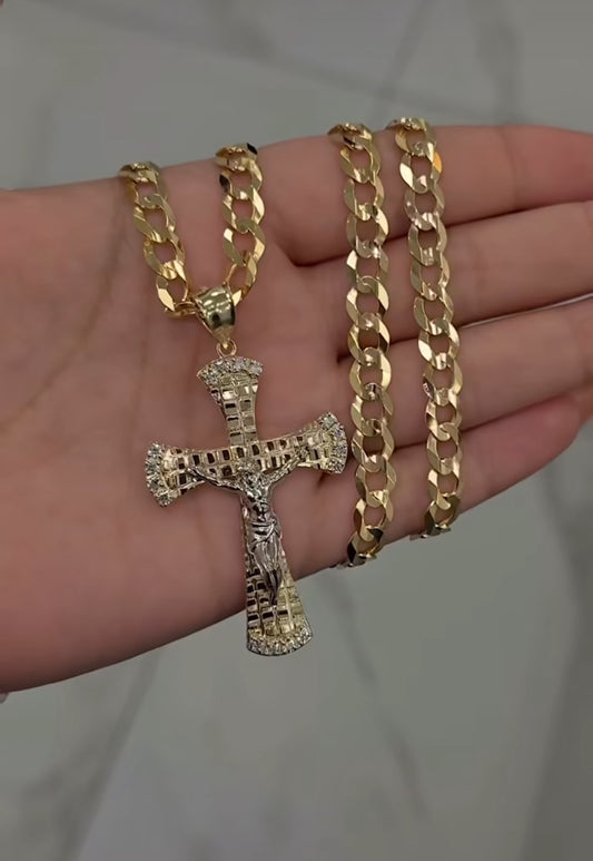 14k Gold Jesus Chain Ser